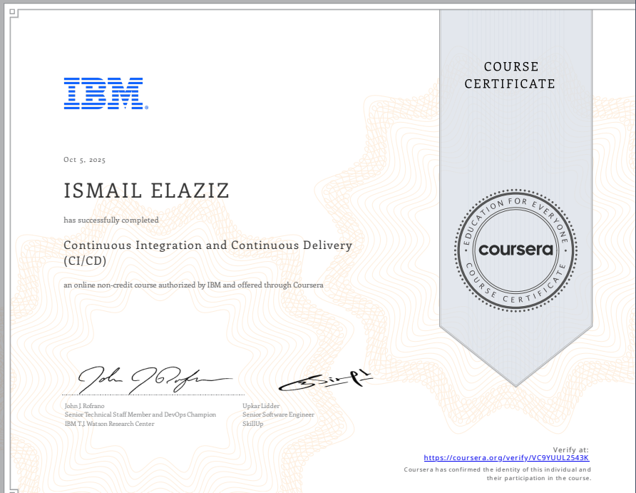 Continuous Integration and Continuous Delivery